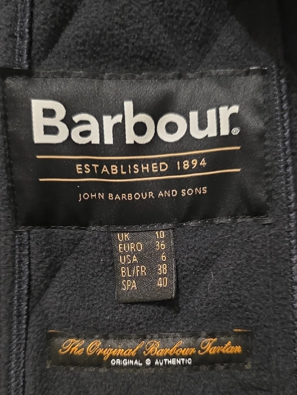 Barbour Beadnell Polarquilt Jacket in Navy sz 6